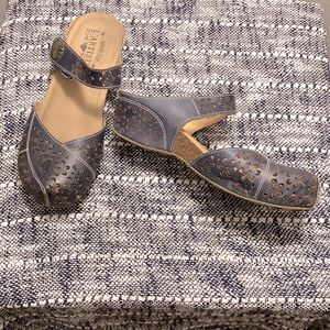 Navy blue Mary Jane slip-ons